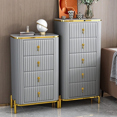 Klassische Glam-Vertikal-Dessouskommode aus Stein mit Schubladen f&uuml;r das Schlafzimmer