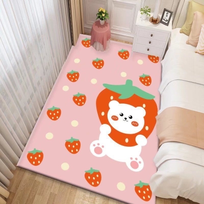 Bellissimo tappeto con motivo a cartoni animati, rettangolare, resistente alle macchie, per la decorazione domestica