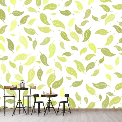 Decorazione murale resistente alla decorazione vegetale Carta da parati per camera da letto