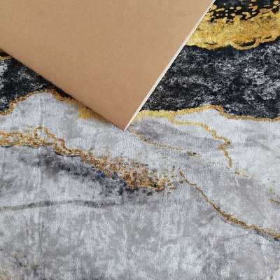 Splendido tappeto grigio per interni Tappeto grafico in poliestere Tappeto lavabile per la decorazione domestica