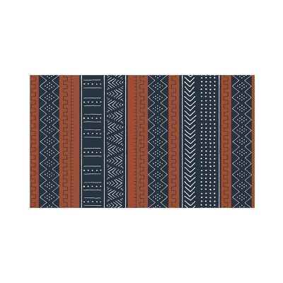 Tappeto arancione scuro Marocco Tappeto con motivo in poliestere Tappeto resistente alle macchie per la decorazione domestica