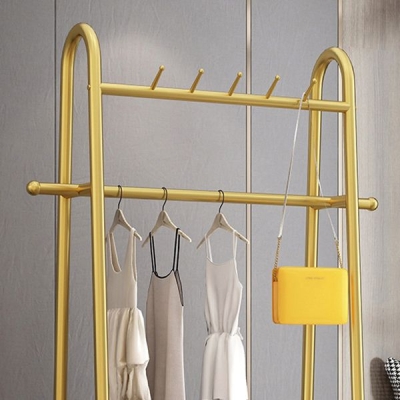 Garderobenst&auml;nder im Industriestil, Metallische, freistehende Haken-Design-Garderobe