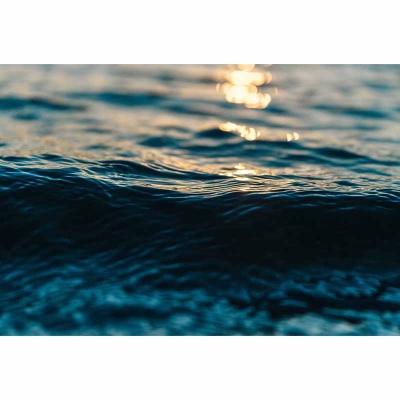 Carta da parati non incollata Fotografia tropicale Modello di mare Resistente alla muffa per interni