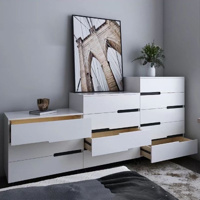 Moderne Kommode mit 3/4/5 Schubladen, 15,6 Zoll Breite