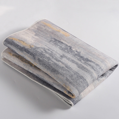 Tappeto shabby chic con motivo ombre, tappeto rettangolare per adulti, resistente alle macchie, per interni