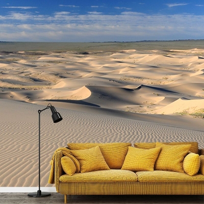 Carta da parati moderna per fotografia decorativa, decorazione murale per salotto nel deserto