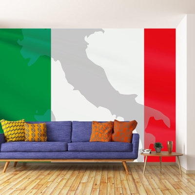 Illustrazione Carta da parati contemporanea Carta da parati con mappa della terra resistente alle macchie
