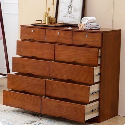 Traditionelle Kommode aus massivem Holz mit Soft-Close-Schubladen, Schlafzimmerkommode