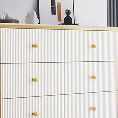 14,82 Zoll breite Glam-Aufbewahrungskommode aus Stein mit 5/6 Schubladen