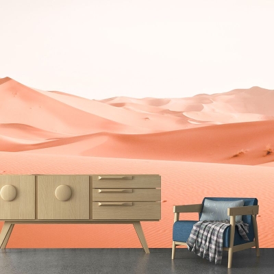 Carta da parati fotografica resistente alle macchie, carta da parati con paesaggi desertici, camera da letto