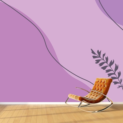 Carta da parati murale Illustrazione minimalista Carta da parati ecologica per camera da letto