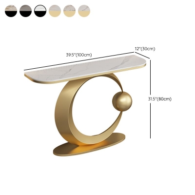 Glam-Konsolen-Akzenttisch, Antik-Finish, schmutzabweisender Konsolen-Sofatisch