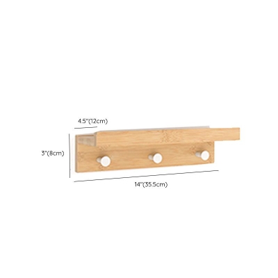 Moderner Kleiderb&uuml;gel aus Holz zur Wandmontage mit Regalen und Haken f&uuml;r den Eingangsbereich