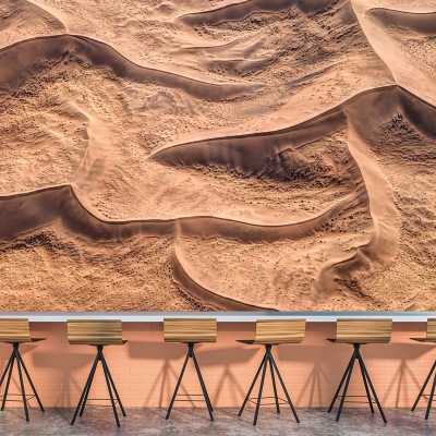 Carta da parati ambientale con paesaggi murali, resistente alle macchie, con fotografia del deserto