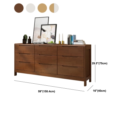 Zeitgen&ouml;ssische vertikale Schlafzimmerkommode aus Holz mit Schubladen