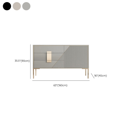 Klassische Glam-Combo-Kommode aus Eichenholz mit Stauraum f&uuml;r Schlafzimmer