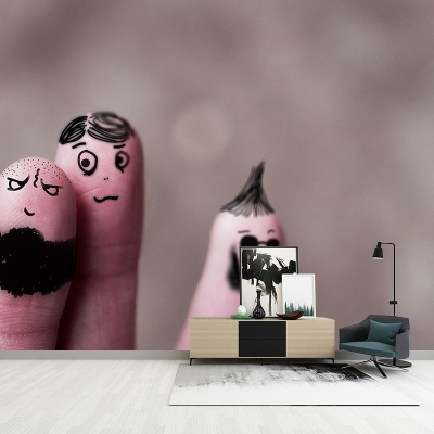 Illustration umweltfreundliche Wandtapete Finger Art Wandgem&auml;lde f&uuml;r den Innenbereich