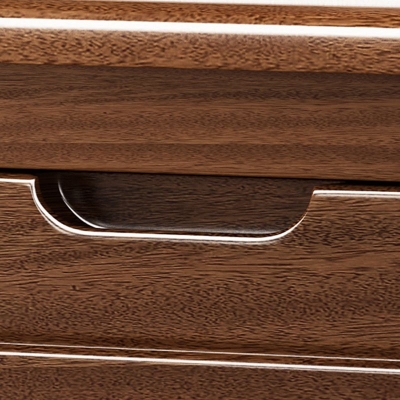 Comodino moderno con finitura anticata, comodino con cassetti