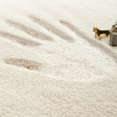 Tappeto moderno marrone chiaro Tappeto lavabile per interni a righe in poliestere per la decorazione domestica