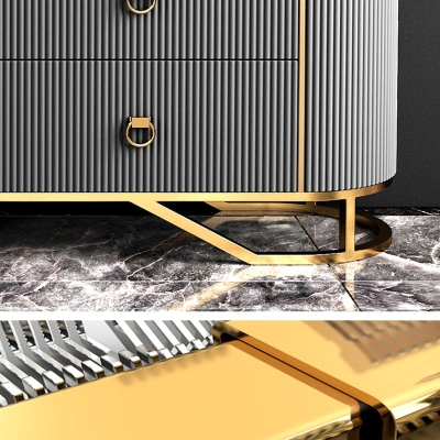 Stone Glam Aufbewahrungstruhe f&uuml;r Schlafzimmer, horizontale Kommode mit Schubladen