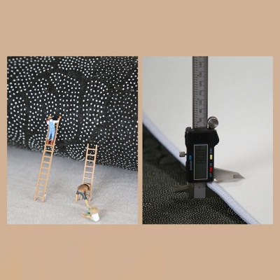 Tappeto nordico nero Tappeto in poliestere Linea Tappeto antimacchia per salotto