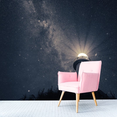 Fotografia Motivo Muffa Carta da parati Cielo stellato orizzontale per soggiorno