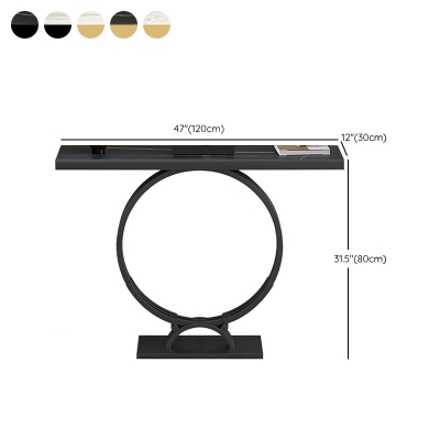 11,81" W Glam Rechteckiger Konsolen-Akzenttisch, Konsolen-Sofatisch mit Antik-Finish