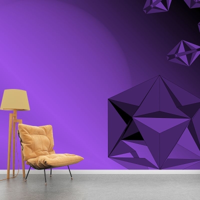 Illustrazione Carta da parati con animali geometrici Carta da parati decorativa resistente alle macchie