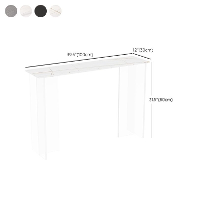 Moderner Konsolen-Akzenttisch mit 11,8 Zoll Breite, Antik-Finish, Konsolensofatisch