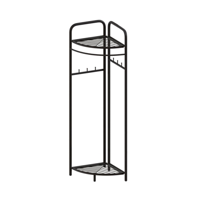 Wundersch&ouml;ne Designer-Garderobe aus Metall mit Ablagefl&auml;chen