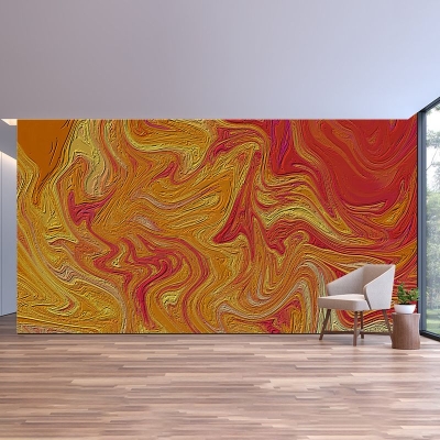Carta da parati lavabile murale con texture astratta, resistente alle macchie, per salotto
