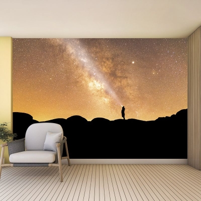 Carta da parati lavabile per interni con cielo stellato