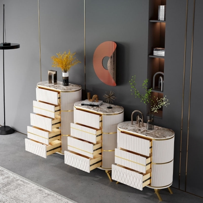 Glam Lingerie Truhe Stone Vertikale Aufbewahrungstruhe mit Schubladen f&uuml;r Schlafzimmer
