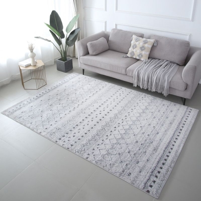 Tappeto astratto semplice imitazione cashmere Tappeto antiscivolo per soggiorno e camera da letto