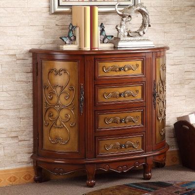 Traditionelle Kommode aus Holz mit 4 Schubladen