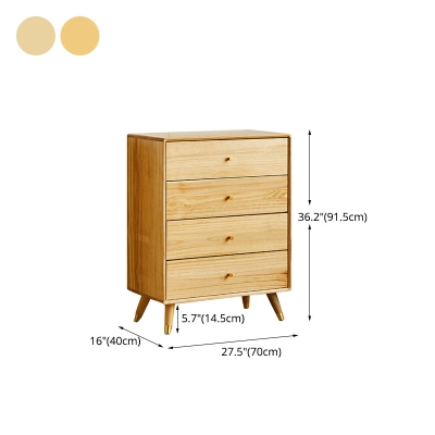 Com&ograve; verticale moderno in legno di pino per camera da letto, con cassetto