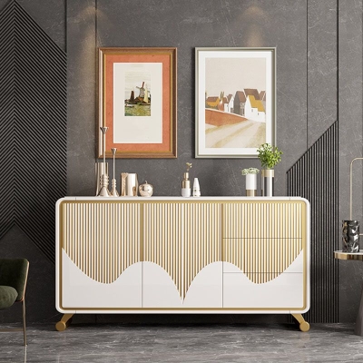Klassische Glam-Combo-Kommode aus Holz mit Stauraum f&uuml;r das Schlafzimmer