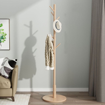 Appendiabiti moderno per albero, kit per ingresso, appendiabiti in legno di faggio