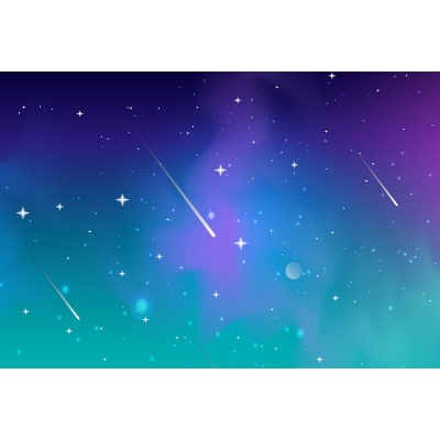 Carta da parati murale con illustrazione dell'universo dei cartoni animati Decorazione murale per interni ecologica