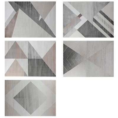 Tappeto Tappeto moderno con motivi geometrici Tappeto rettangolare resistente alle macchie per interni