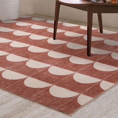Tappeto moderno verde Tappeto lavabile per interni a semicerchio in poliestere per la decorazione domestica