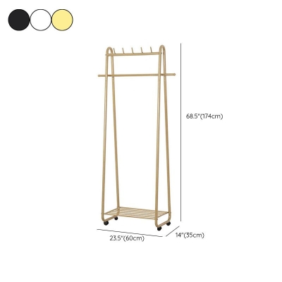 Wundersch&ouml;ne Metallgarderobe, Designer-Aufbewahrungsregale, Garderobe mit Rollen