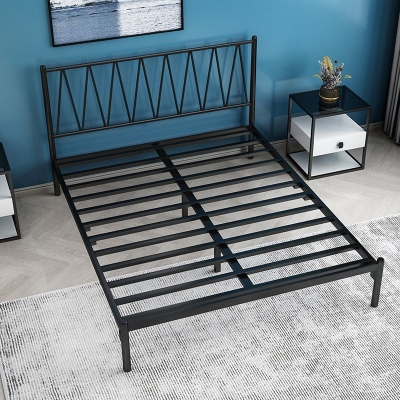Letto con struttura aperta in metallo Materasso minimalista incluso Letto standard