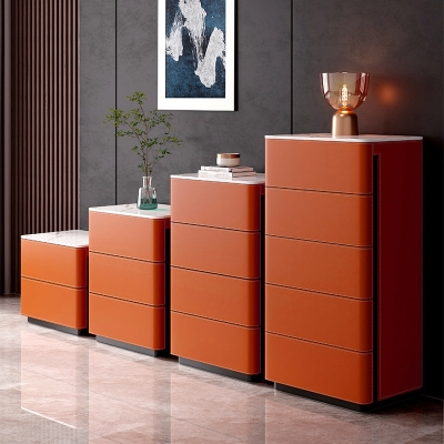 Cassettiera verticale in stile moderno da 21,6" con cassettiera in ardesia con cassetti multipli