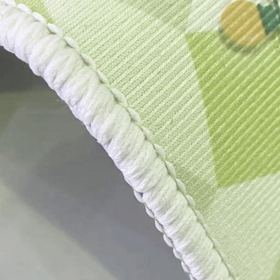 Tappeto verde contemporaneo Tappeto con motivo in poliestere Tappeto resistente alle macchie per la decorazione domestica