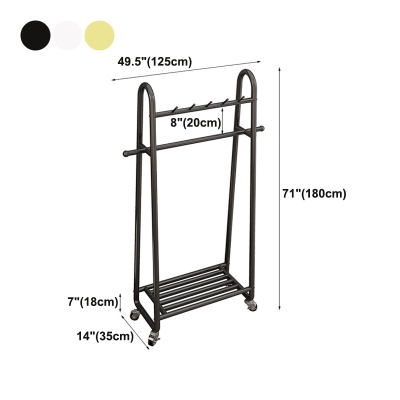 Garderobenst&auml;nder im Industriestil, Metallische, freistehende Haken-Design-Garderobe