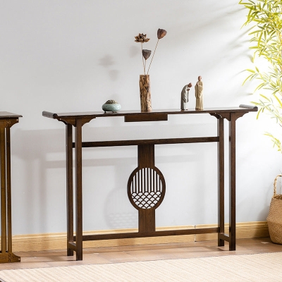 Tavolo consolle moderno Mid-Century Tavolino rettangolare in legno