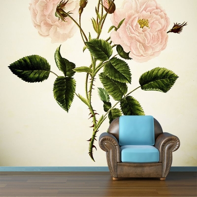Drucken Sie eine horizontale Illustration mit Illustrationen f&uuml;r die Wanddekoration im Wohnzimmer
