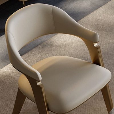Glam Kitchen Side Chair Gambe in Metallo Poltrona da Pranzo con Schienale Aperto