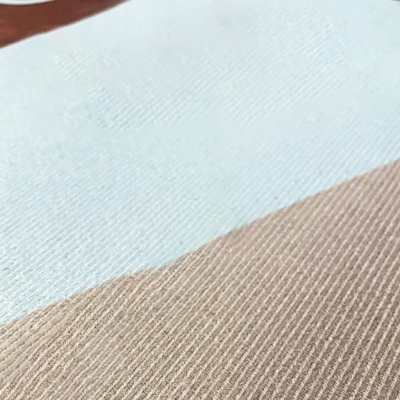 Tappeto moderno beige Tappeto a righe in poliestere Tappeto lavabile per interni per salotto